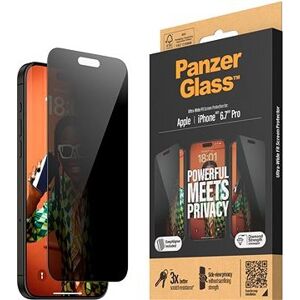 PanzerGlass Privacy Apple iPhone 15 Pro Max s inštalačným rámčekom