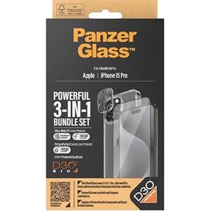 PanzerGlass Bundle 3 v 1 Apple iPhone 15 Pro (PG sklo + HardCase D30 + Camera Protector)