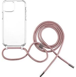 FIXED Pure Neck AntiUV s ružovou šnúrkou na krk na Apple iPhone 12 mini