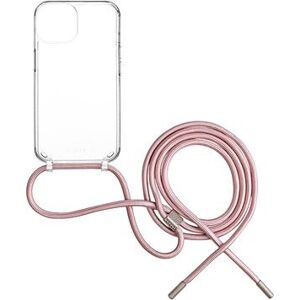 FIXED Pure Neck AntiUV s ružovou šnúrkou na krk na Apple iPhone 15 Pro Max