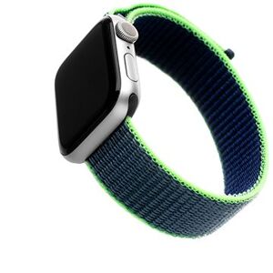 FIXED Nylon Strap pre Apple Watch 42/44/45/Ultra 49mm neónovo modrý