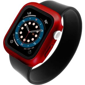 FIXED Pure+ s temperovaným sklom na Apple Watch 44 mm červené