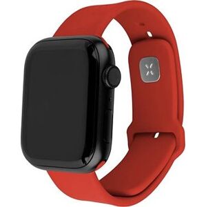 FIXED Silicone Sporty Strap pro Apple Watch 42/44/45mm červený