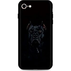 TopQ iPhone SE 2020 silikón Dark Pitbull 49322
