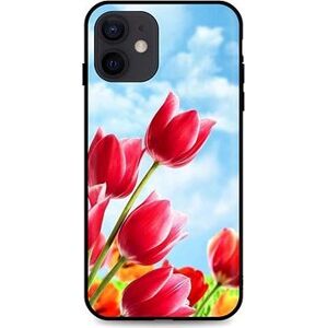TopQ iPhone 12 silikón Tulips 55106