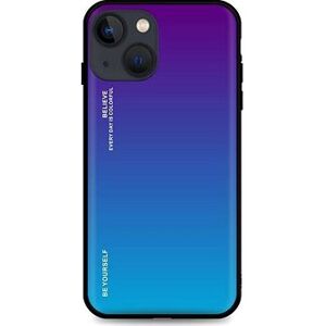 TopQ LUXURY iPhone 13 pevný dúhový purpurový 64752