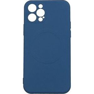 TopQ Kryt iPhone 12 Pro s MagSafe tmavo modrý 85007