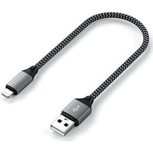 Satechi USB-A to Lightning Braided Cable 25 cm – Grey