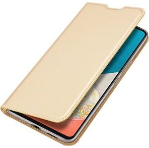 Dux Ducis Skin Pro knižkové kožené puzdro na Samsung Galaxy A53 5G, zlaté