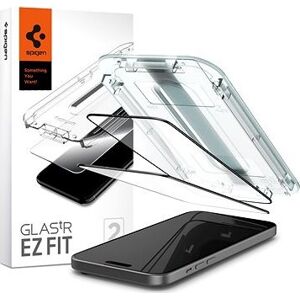Spigen Glass tR EZ Fit 2 Pack FC Black iPhone 15 Plus