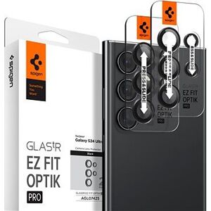 Spigen Glass tR EZ Fit Optik Pro 2 Pack Black Samsung Galaxy S24 Ultra