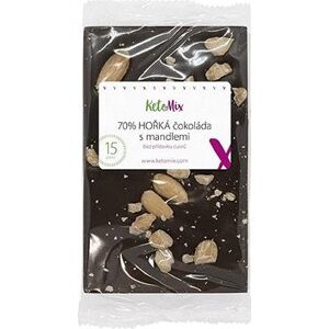 KetoMix 70% Hořká čokoláda s mandlemi 100 g