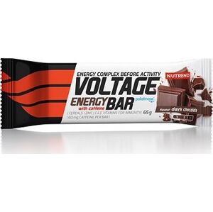 Nutrend Voltage Energy Bar With Caffeine 65 g, horká čokoláda
