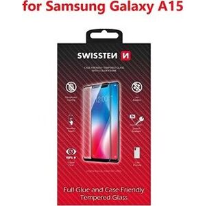 Swissten 3D Full Glue Samsung Galaxy A15 černé