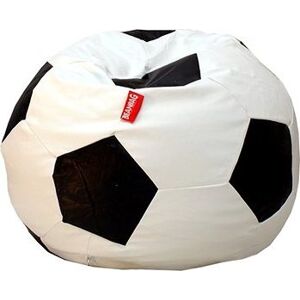 Sedací vak futbalová lopta 90 cm, biela / čierna