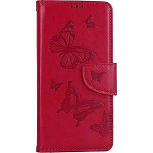 TopQ Pouzdro Xiaomi Redmi Note 12 knížkové Butterfly růžové 112024