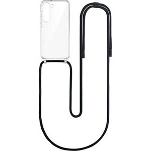 TopQ Kryt Simple Samsung S23 s černou šňůrkou průhledný 111404