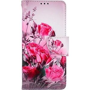 TopQ Pouzdro Samsung A34 knížkové Romantické růže 112619