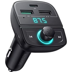 UGREEN Bluetooth Car Charger 5.0 (PD, QC3.0, USB Flash Drive, TF)