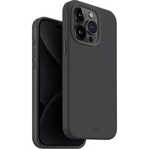 UNIQ Lino Hue MagClick ochranný kryt na iPhone 15 Pro, Charcoal (Grey)