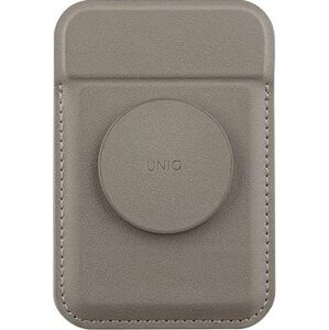 UNIQ Flixa magnetická peňaženka a stojanček s úchytom, Flint grey
