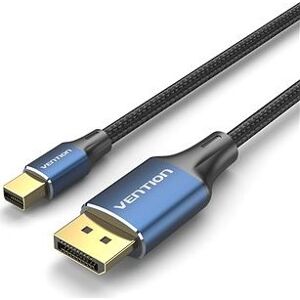 Vention Cotton Braided Mini DP Male to DP Male 8K HD Cable 2 m Blue Aluminum Alloy Type