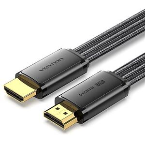 Vention Flat Nylon Braided HDMI-A Male to Male 8K HD Cable 2 M Black
