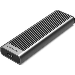 Vention M.2 NVMe SSD Enclosure (USB 3.1 Gen 2-C) with Heat Sink Gray Aluminum Alloy Type