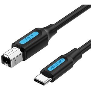 Vention USB-C 3.0 to USB-B Printer 2A Cable 0,5 m Black
