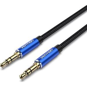 Vention Cotton Braided 3.5 mm Male to Male Audio Cable 1.5 m Blue Aluminum Alloy Type