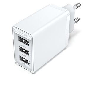 Vention 3-port USB Wall Charger (12 W/12 W/12 W) White