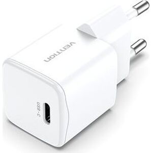 Vention Ultramini 1-Port USB-C Wall Charger (20 W) EU-Plug White