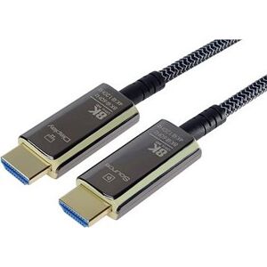 PremiumCord Ultra High Speed HDMI 2.1 optický fiber kabel 8K/60Hz, zlacené 5m