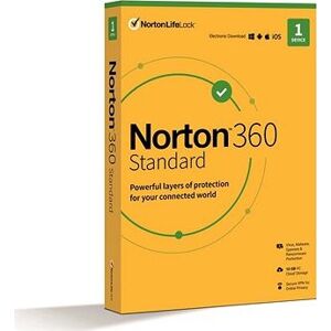 Norton 360 Standard 10 GB, VPN, 1 používateľ, 1 zariadenie, 24 mesiacov (elektronická licencia)