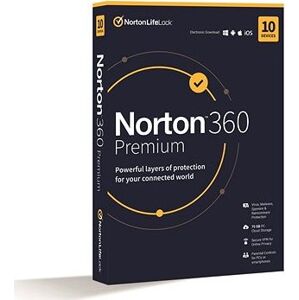 Norton 360 Premium 75 GB, VPN, 1 používateľ, 10 zariadení, 24 mesiacov (elektronická licencia)
