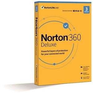 Norton 360 Deluxe 25 GB, VPN, 1 používateľ, 3 zariadenia, 36 mesiacov (elektronická licencia)