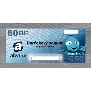 Elektronický darčekový poukaz Alza.sk na nákup tovaru v hodnote 50 €